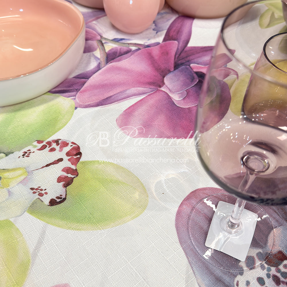 Maison Sucrée Tovaglia Antimacchia Orchidea - Varie Dimensioni