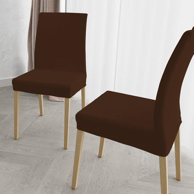 Set of 2 Chair Covers with Backrest in Stretch Fabric B17