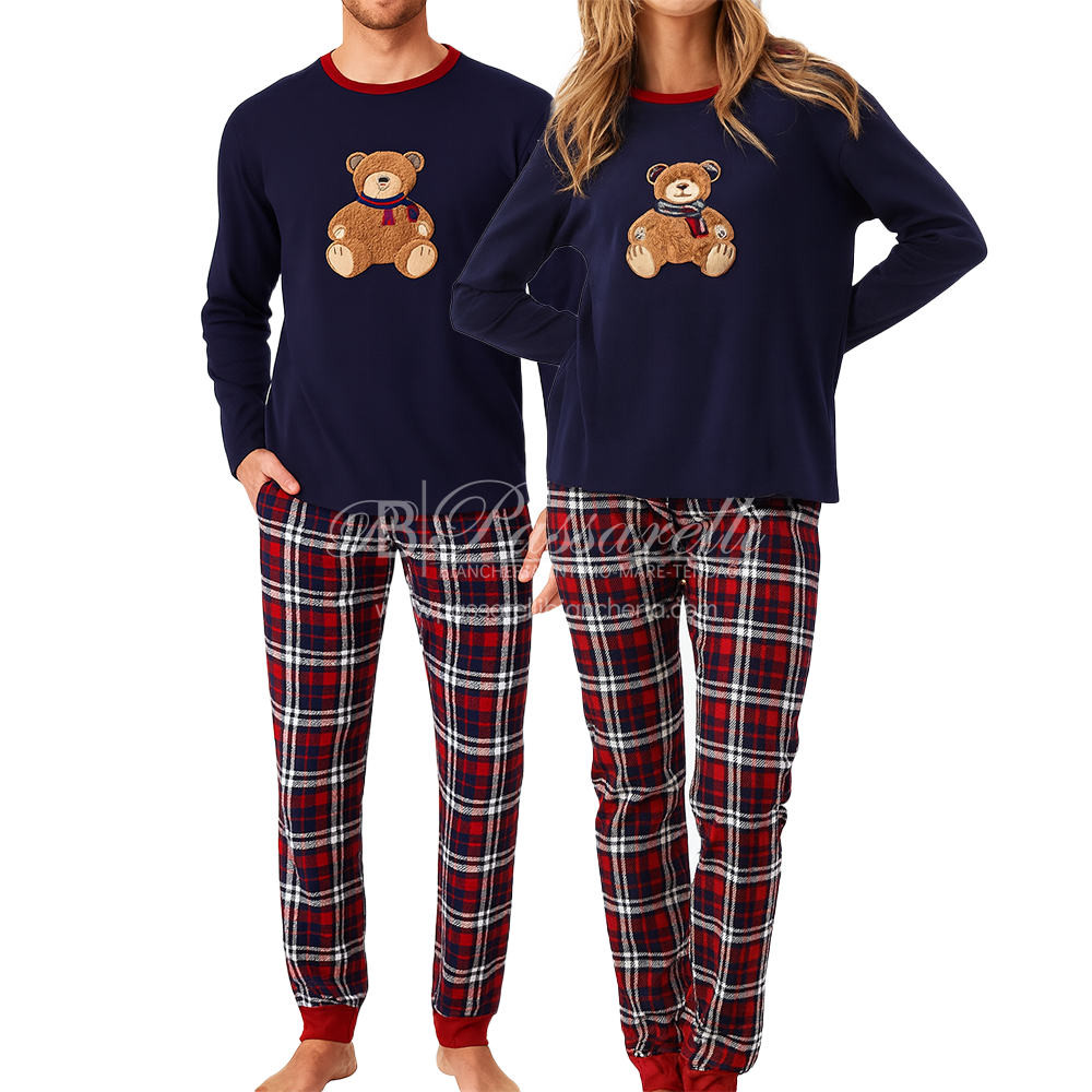 Maryplaid Pigiama Unisex in Caldo Cotone +Porta pigiama 6P85001-2 2510S50