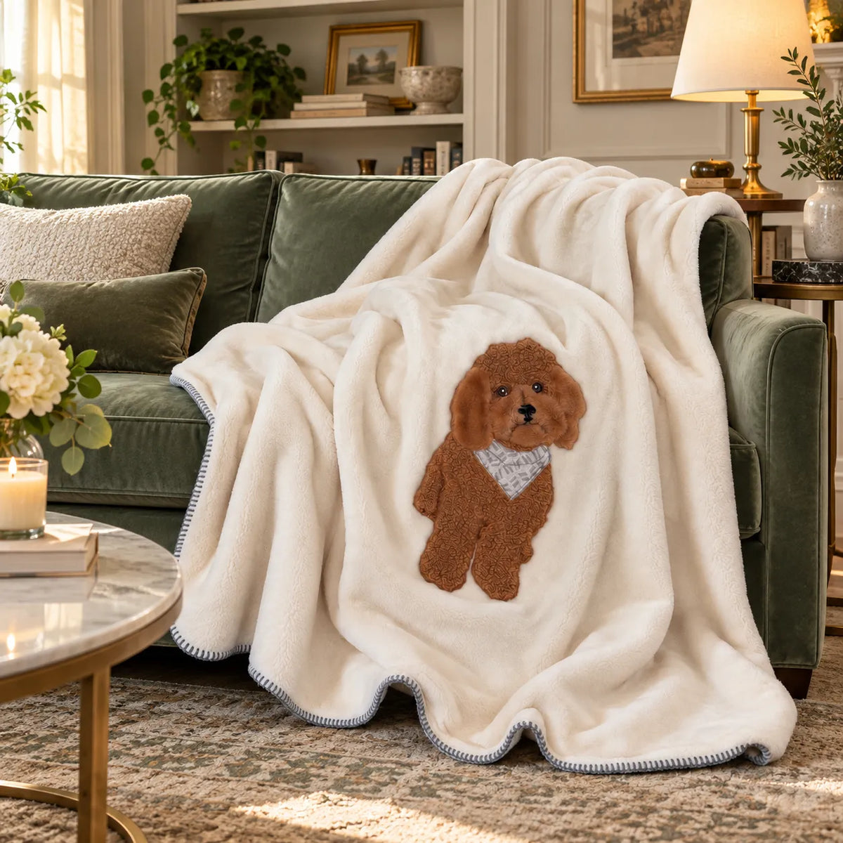 Maryplaid Plaid 160x180 Poodle 6M35151