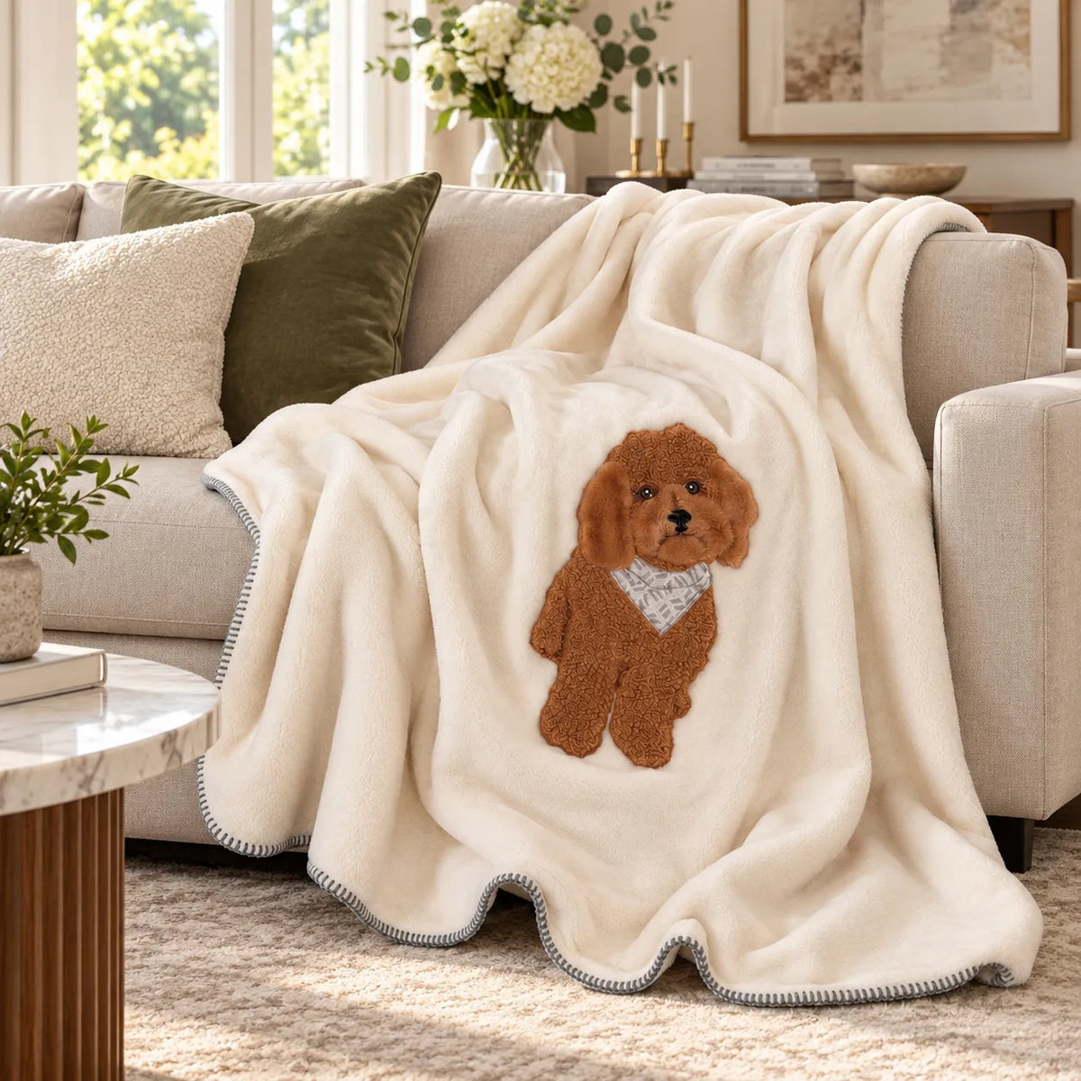 Maryplaid Plaid 160x180 Poodle 6M35151