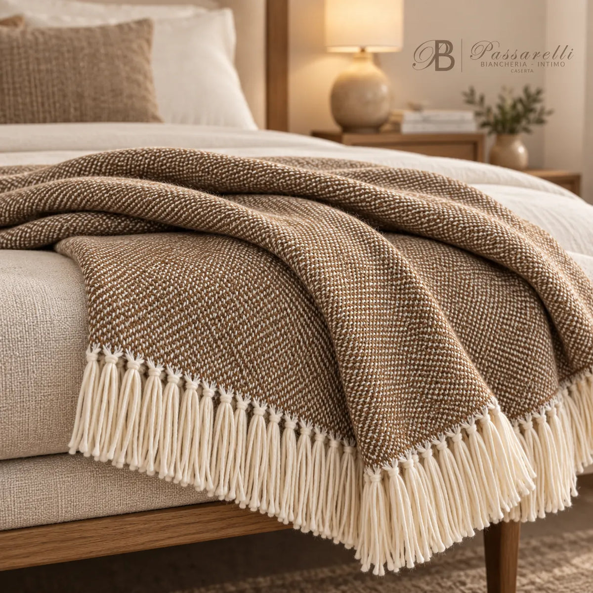 Mastro Raphaël Plaid Thais Mezza Spina Cotone 130x170 V15A0076