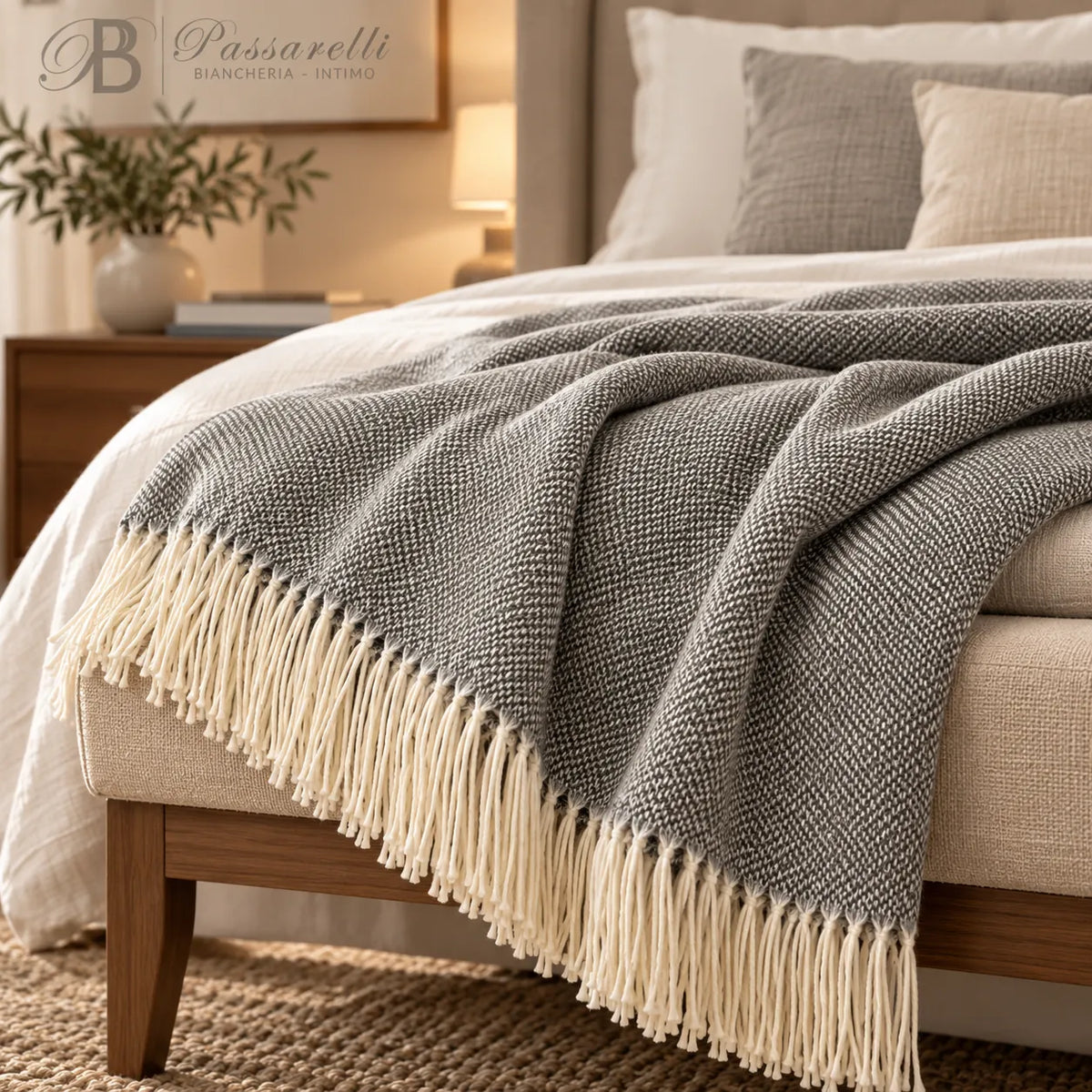 Mastro Raphaël Plaid Thais Mezza Spina Cotone 130x170 V15A0076