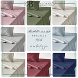 Mirabello Sheet Set for Double Bed in Percale Solid Color Louisiana S84 