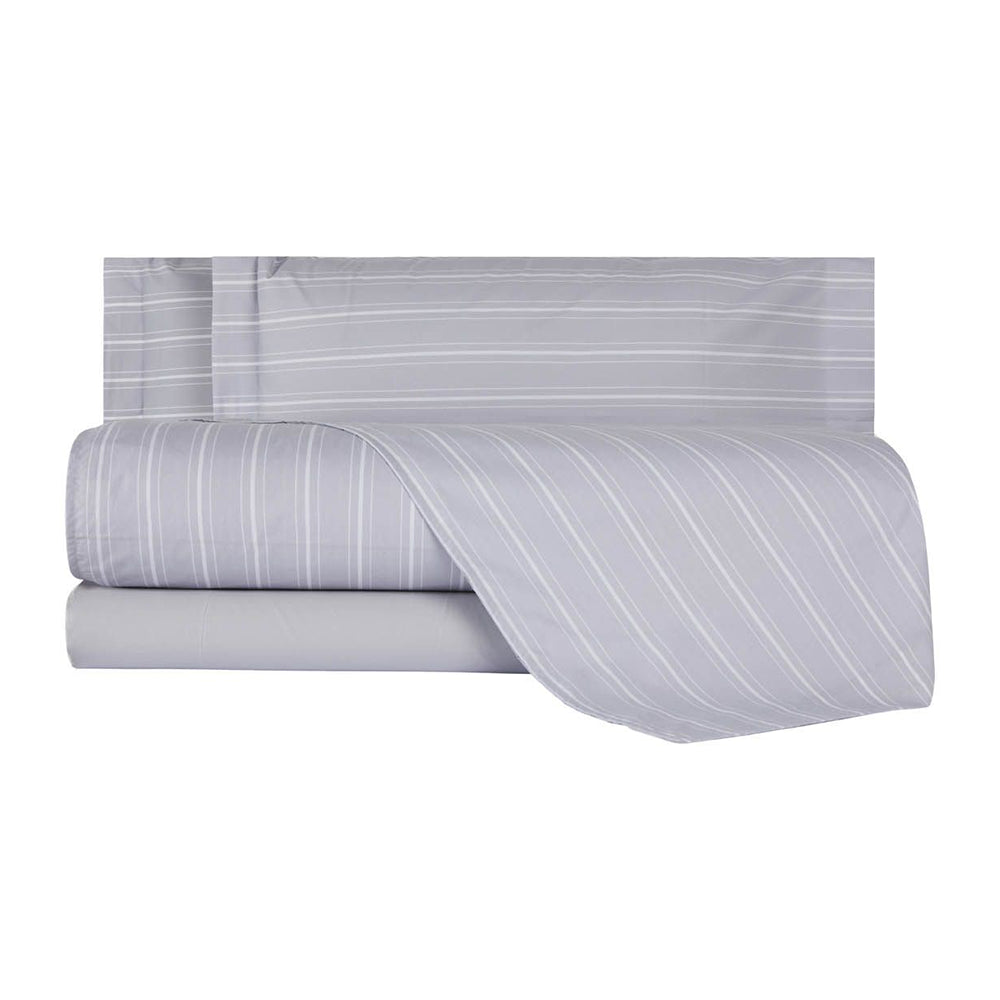 Mirabello Completo Lenzuola Copriletto in Percalle di Cotone Matrimoniale Oxford S100