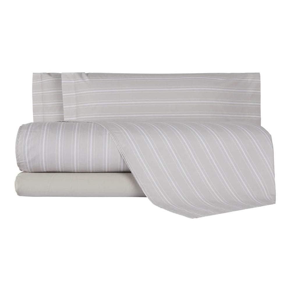 Mirabello Completo Lenzuola Copriletto in Percalle di Cotone Matrimoniale Oxford S100