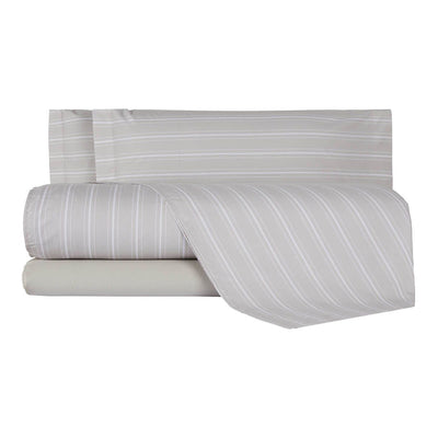 Mirabello Completo Lenzuola Copriletto in Percalle di Cotone Matrimoniale Oxford S100