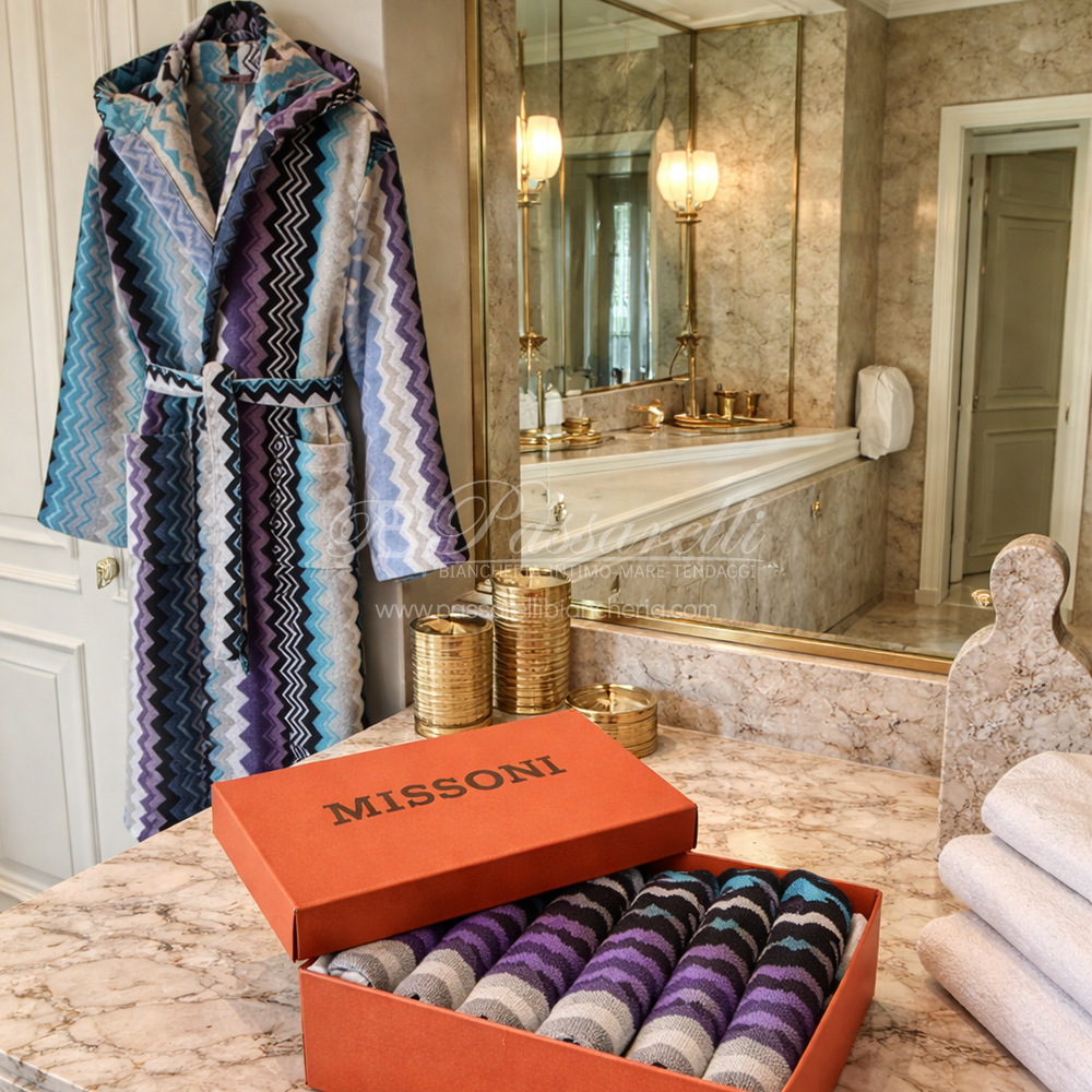 Missoni Accappatoio Unisex con Cappuccio Giacomo 2602S260