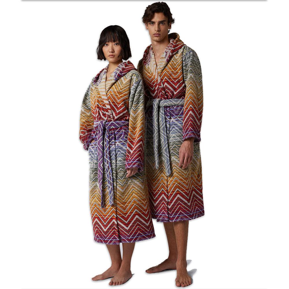 Missoni Accappatoio Unisex con Cappuccio Tolomeo 1T3AC99705 S180 - Passarelli Biancheria