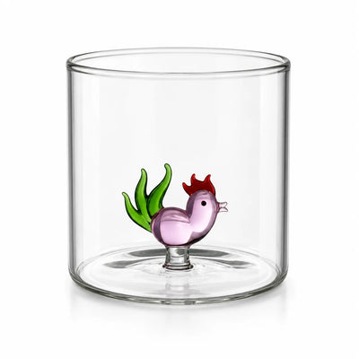 Montemaggi 6 Bicchiere Assortiti Acqua Animaletti in Vetro Borosilicato CVT646
