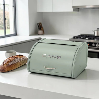 Montemaggi Kitchen Box Portapane in Ferro Verde Salvia MT154
