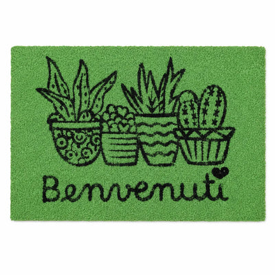 Montemaggi Zerbino Cocco Benvenuti 60x37cm Colori Assortiti
