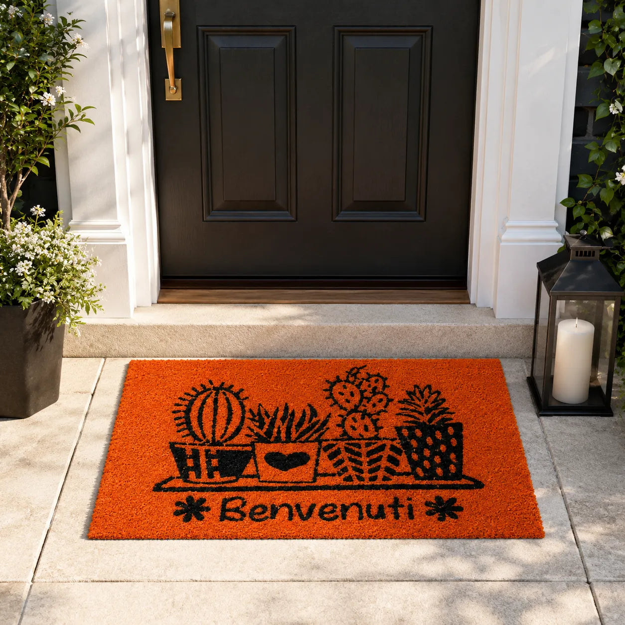 Montemaggi Zerbino Cocco Benvenuti 60x37cm Colori Assortiti