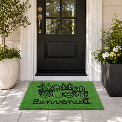 Montemaggi Zerbino Cocco Benvenuti 60x37cm Colori Assortiti