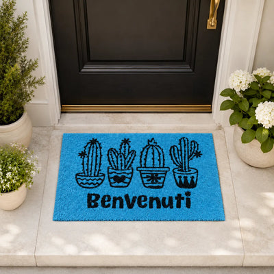 Montemaggi Zerbino Cocco Benvenuti 60x37cm Colori Assortiti