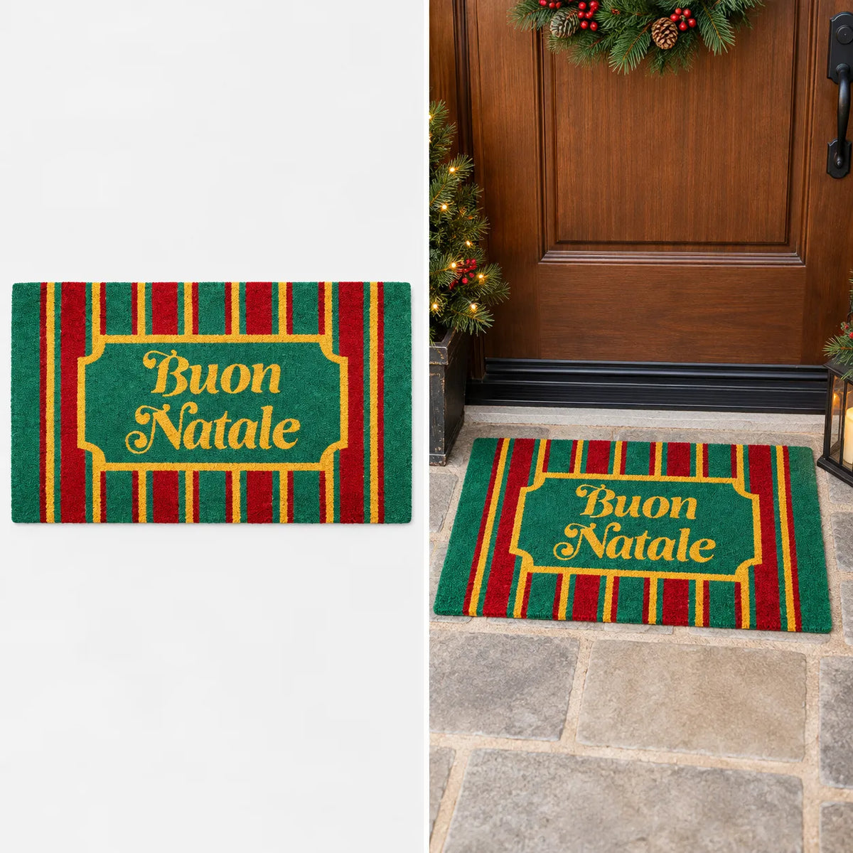 Montemaggi Zerbino Cocco “Buon Natale” 70x40 Fantasie Assortite
