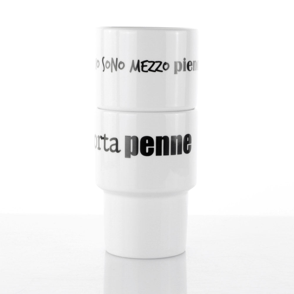 Set 2 Mug 0,50 L Graffiti Porta Penne By Weissestal