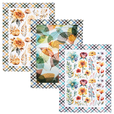 Caleffi Confezione 3 Strofinacci per Cucina in Cotone - Vari Disegni