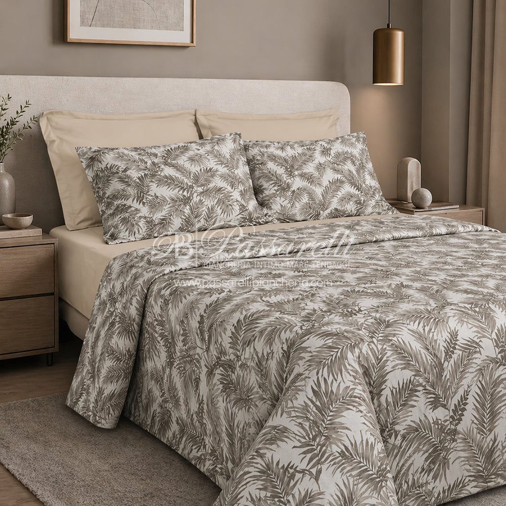 Neìth Completo Lenzuola Matrimoniale 4 federe Lince