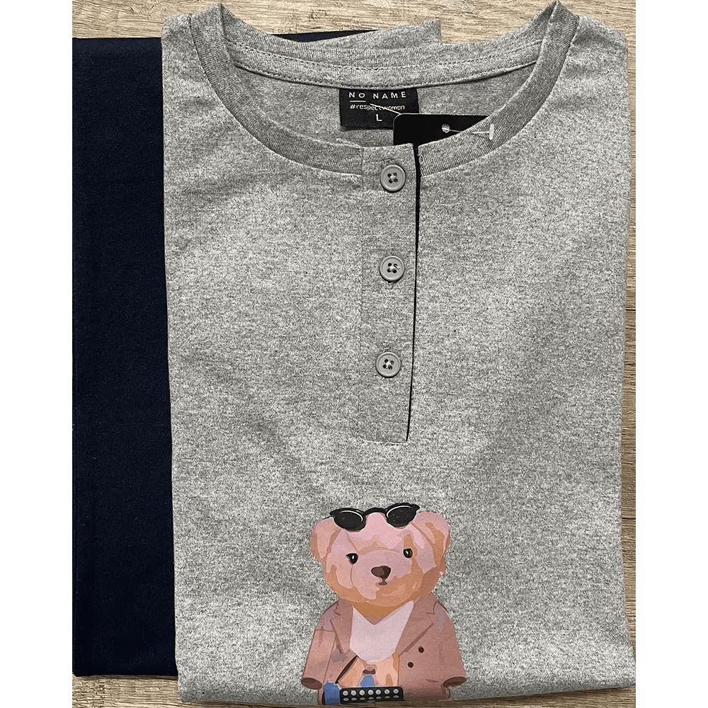 No Name Pigiama da Donna Caldo Cotone 252PF S22 - Passarelli Biancheria