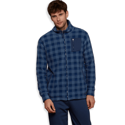 Noidinotte Giacca Uomo In Micropile A Quadri GE2606 D29 - Passarelli Biancheria