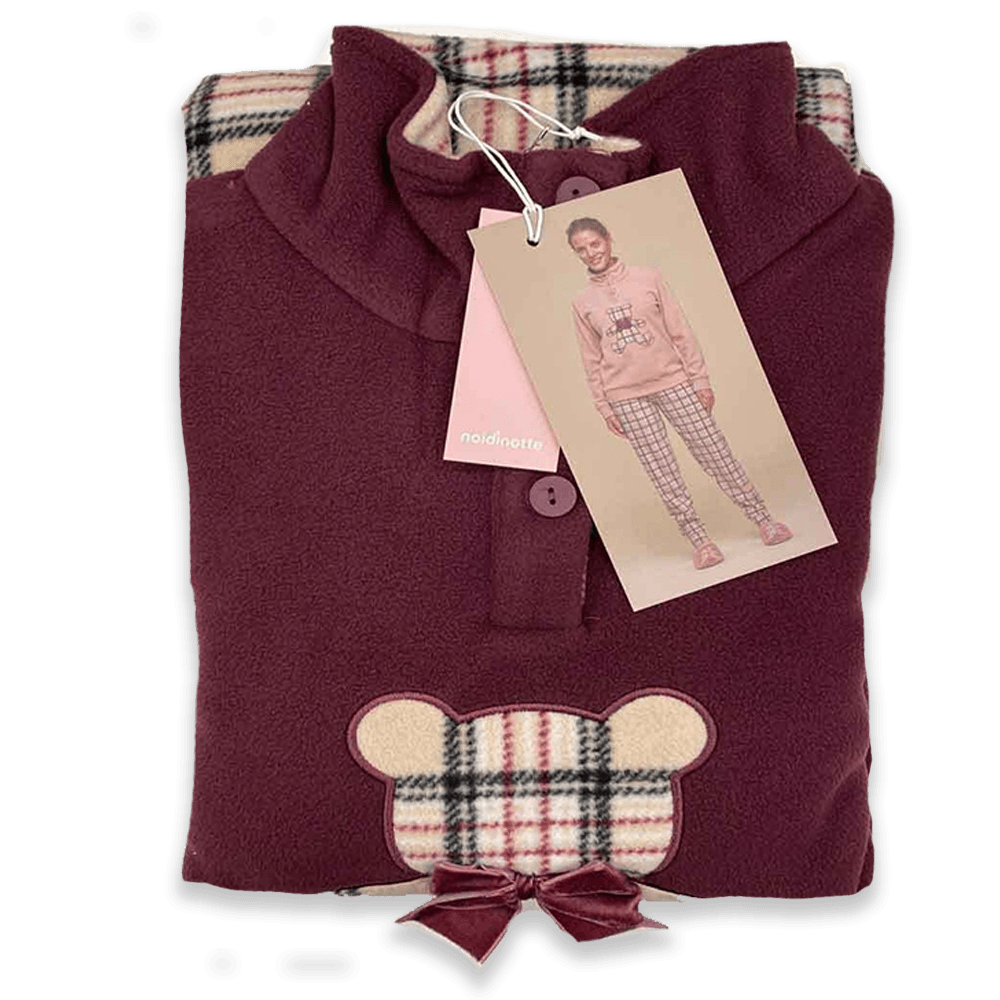 Noidinotte Pigiama Invernale da Donna in Pile FA8401 S30 - Passarelli Biancheria