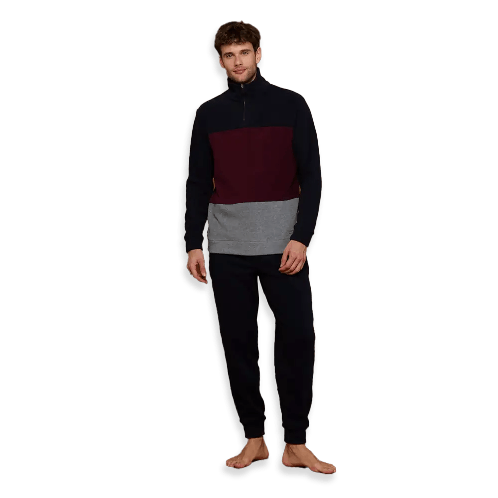 Noidinotte Pigiama Invernale in Pile da Uomo FC2786AS S30 - Passarelli Biancheria