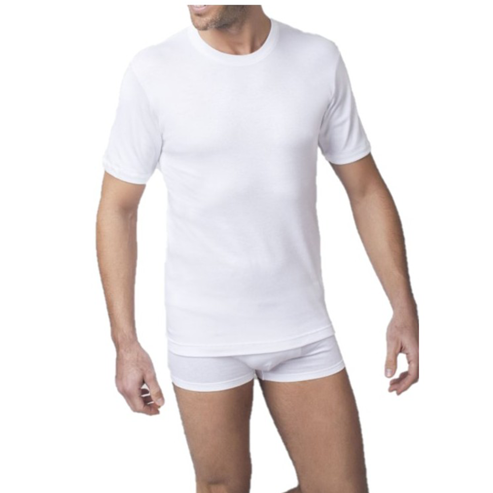 Nottingham Maglia Intima Invernale Maniche Corte da Uomo in Caldo Cotone S80