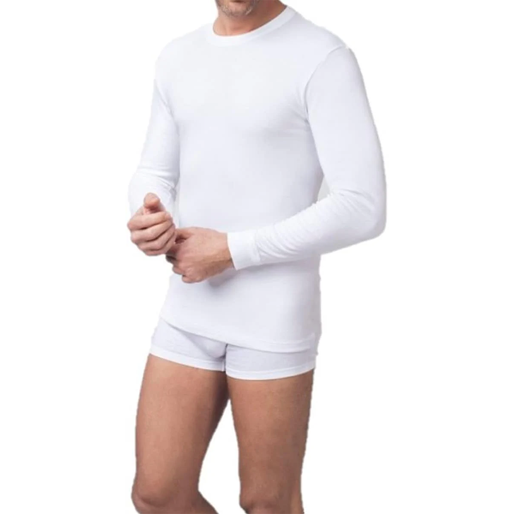 Nottingham Maglia Intima Invernale Maniche Lunghe da Uomo in Caldo Cot Passarelli Biancheria