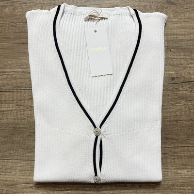 Oroblu Cardigan in Viscosa a Costine Glamour Rib VOBT67636 S74