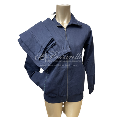 Oxigym Tuta in Cotone Felpato con Zip da Donna F973 2509S72