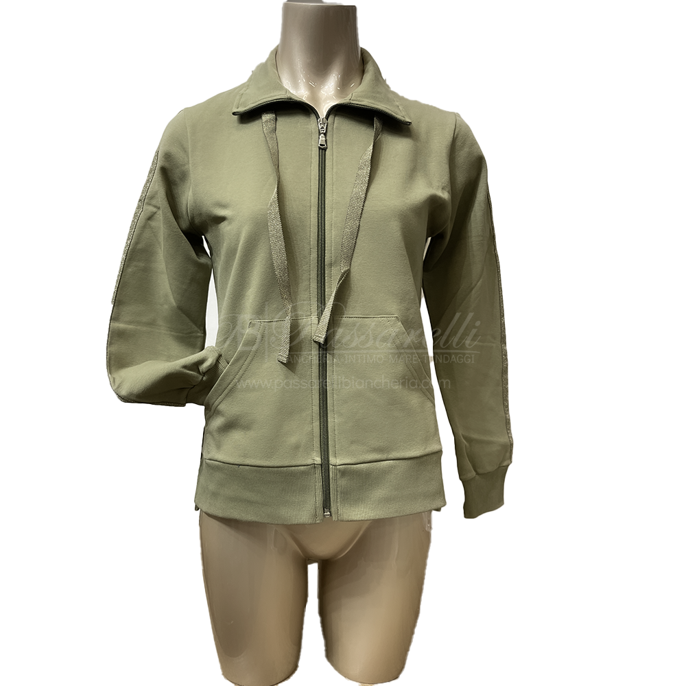 Oxigym Tuta in Cotone Felpato con Zip da Donna F977 2509S76