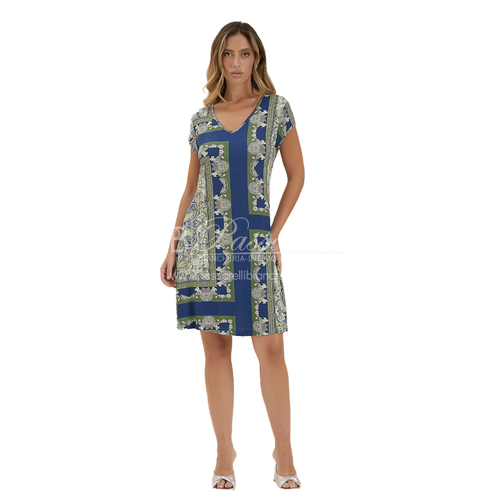 Oxigym Abito Estivo Senza Maniche in Viscosa V757 2506S70