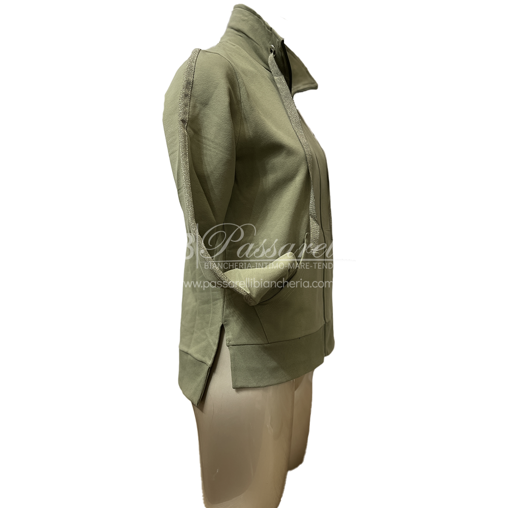 Oxigym Tuta in Cotone Felpato con Zip da Donna F977 2509S76