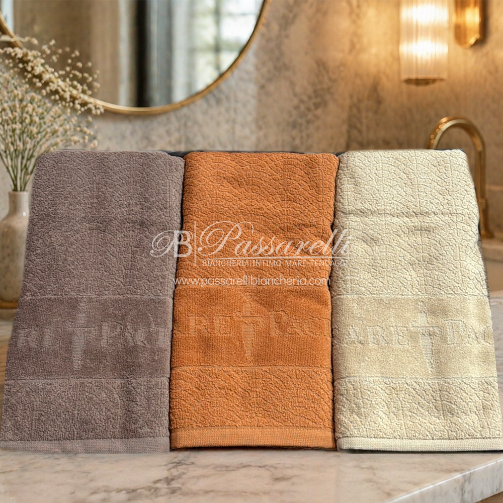 Paciotti Home Set Asciugamani in Spugna 3+3 Twin Pavè