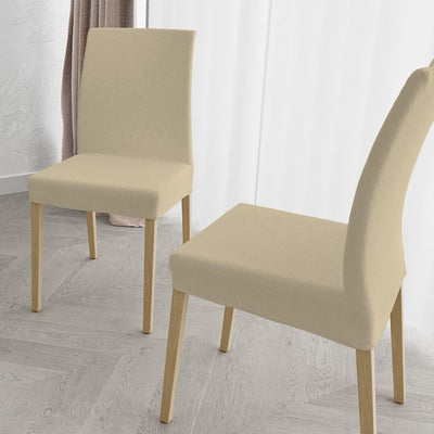 Set of 2 Chair Covers with Backrest in Stretch Fabric B17