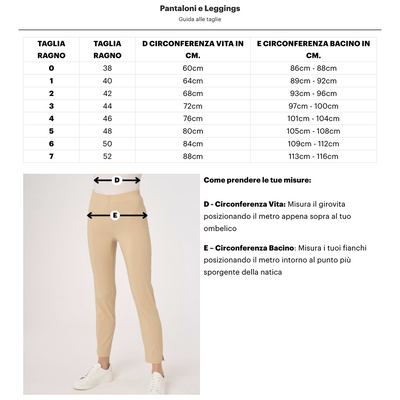 Ragno Pantalone da Donna a sigaretta in Satin Power D926PY 2404S53 - Vari Colori