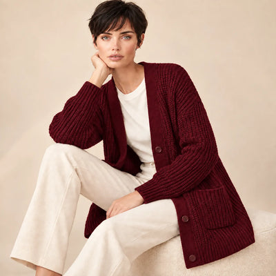 Parisblue Cardigan Invernale da Donna