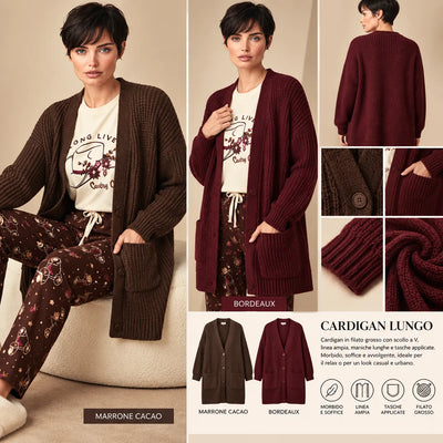 Parisblue Cardigan Invernale da Donna