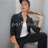 Parisblue Tuta in Cotone Felpato con Zip da Donna Carostanza 2410S56