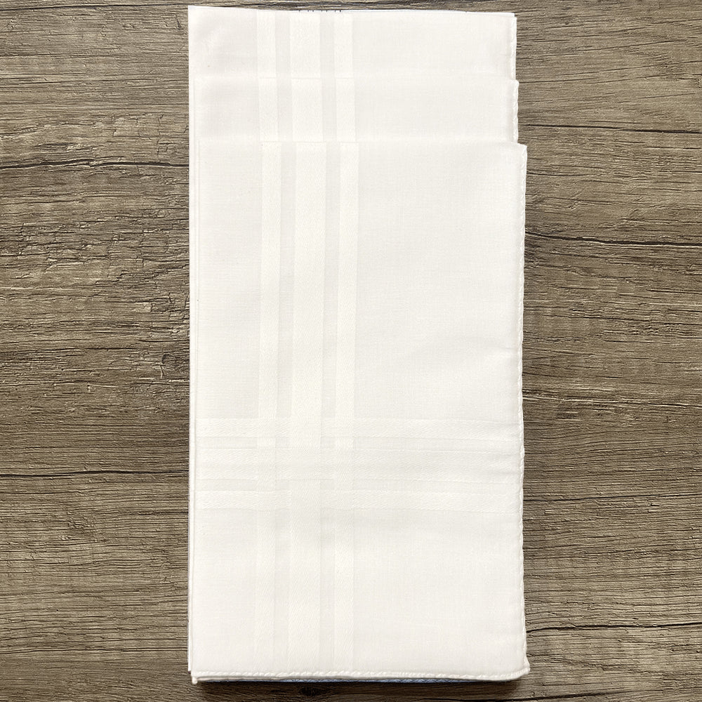Set da 12 fazzoletti Filotex 100% cotone bianco 1 made in Italy Set da 12 fazzoletti Filotex 100% cotone bianco 1 made in Italy