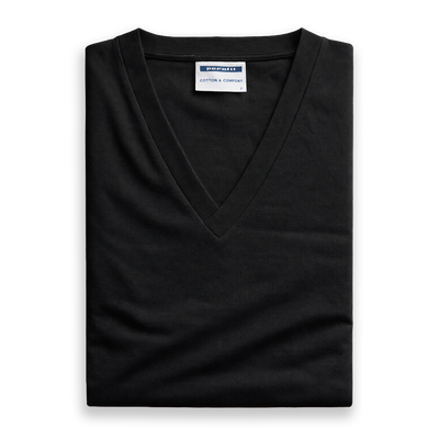 Perofil Maglia Intima da Uomo Scollo V Maniche Corte Filo Scozia Fluid