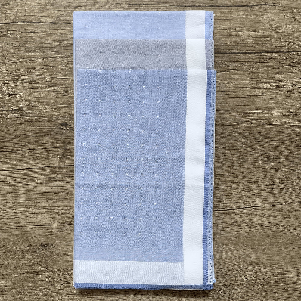 Perofil Confezione 3 Fazzoletti Uomo in Cotone Batista cm.45x45 S15