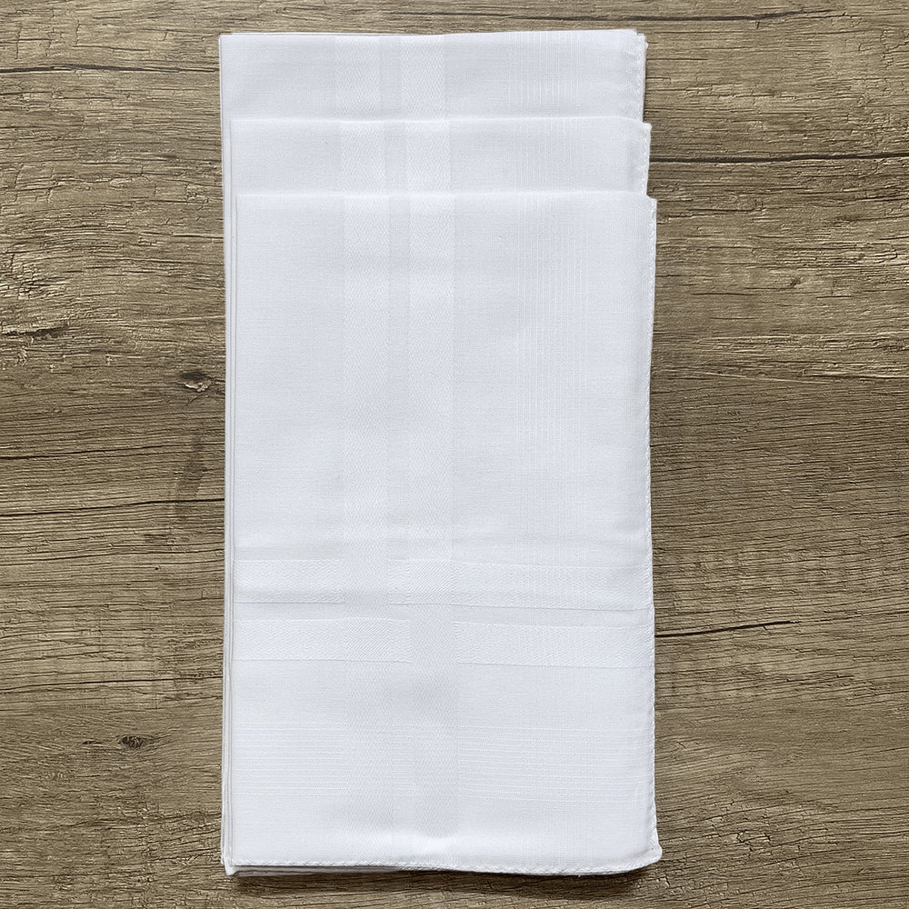 Perofil Confezione 3 Fazzoletti Uomo in Cotone Batista cm.45x45 S15