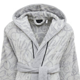 Philipp Plein Accappatoio con Cappuccio Script Moderno in Spugna