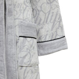 Philipp Plein Accappatoio con Cappuccio Script Moderno in Spugna