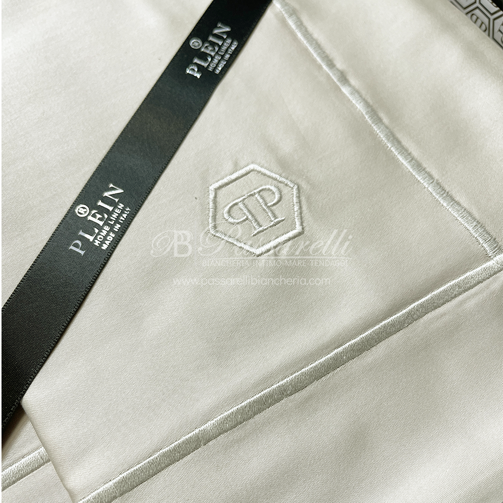 Philipp Plein Completo Lenzuola Matrimoniale Hexagon 2511S490