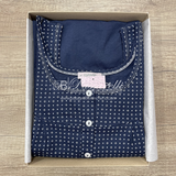 Lingery Pigiama Maniche Corte Aperto con Pantalone Lungo da Donna 731 2504S40