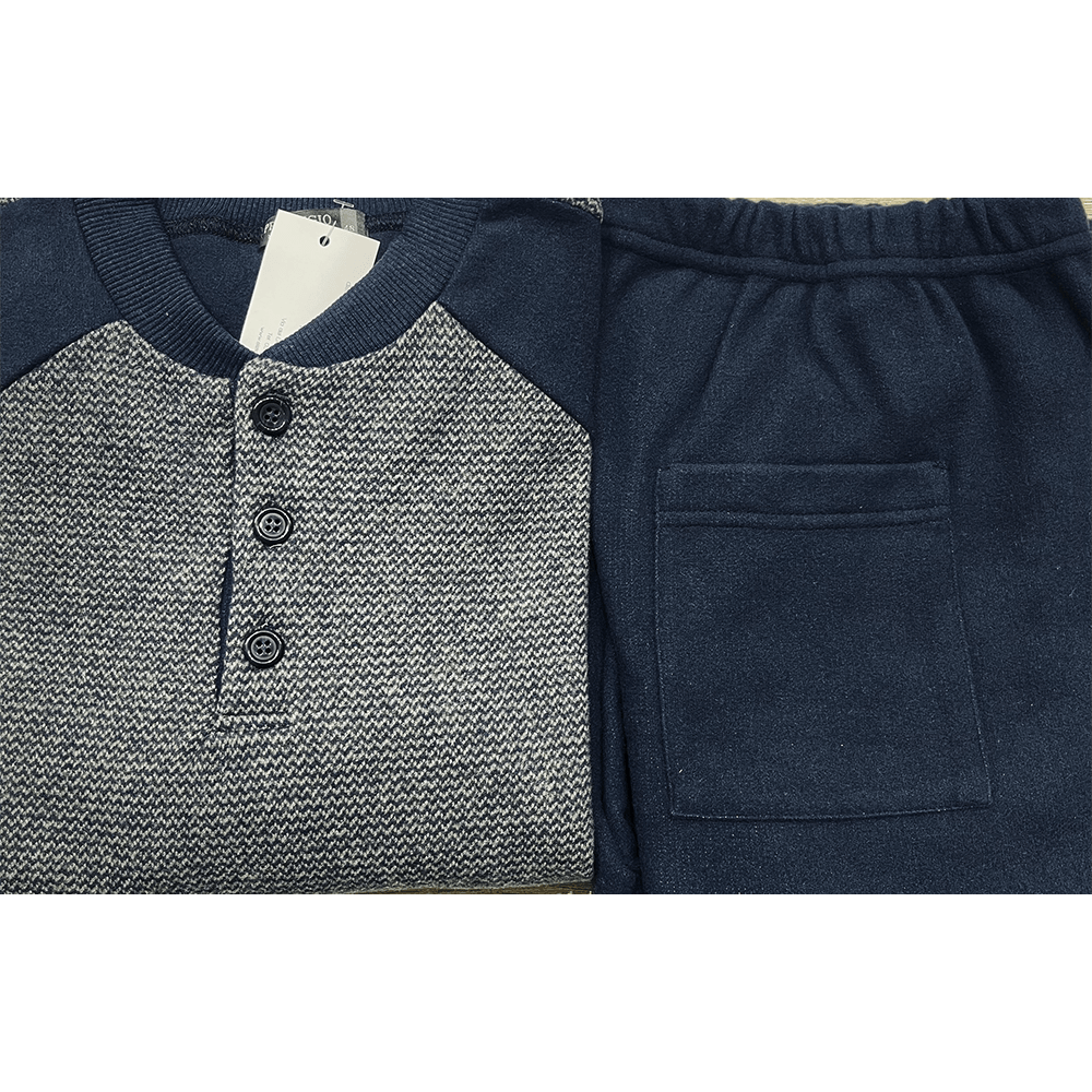 Prestigio Pigiama da Uomo Invernale in Punto Milano 82778W S32 - Passarelli Biancheria