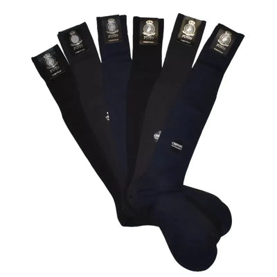 Punto Chiffon set di 6 Paia di calze uomo lunga in filoscozia 2606S